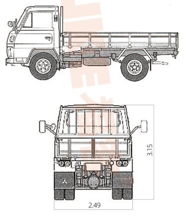 Camioneta (plataforma abatible), FK6-80T