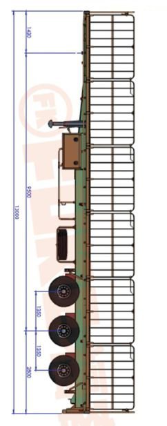 Semirremolque ganadero, FK35-1301G