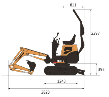 Mini excavadora, FK08-9