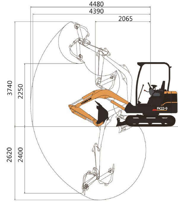 Mini excavadora, FK22-9