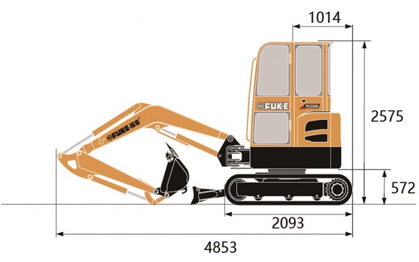 Mini excavadora, FK35SR