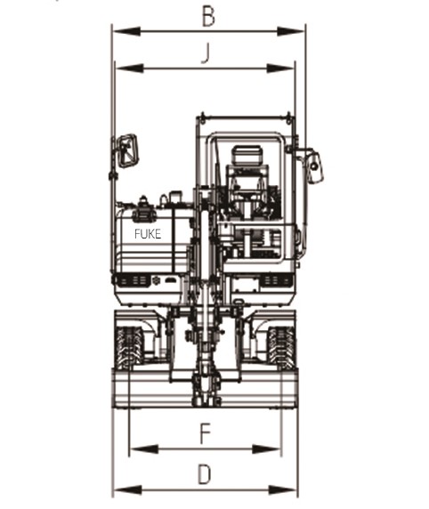 Excavadora sobre ruedas, FK35-9L