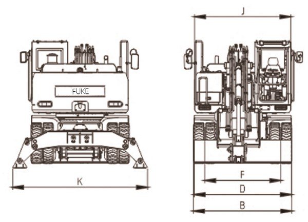 Excavadora sobre ruedas, FK220-9L
