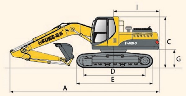 Excavadora sobre oruga, FK480-9