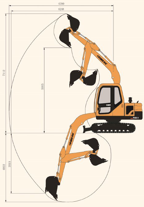 Excavadora sobre oruga, FK80-9