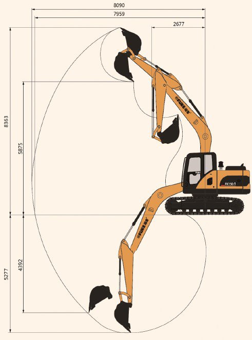 Excavadora sobre oruga, FK150-9