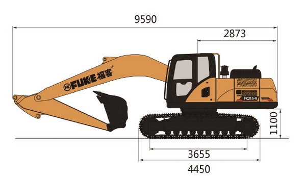 Excavadora sobre oruga, FK215-9