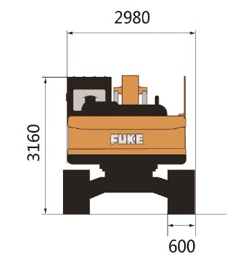 Excavadora sobre oruga, FK215-9