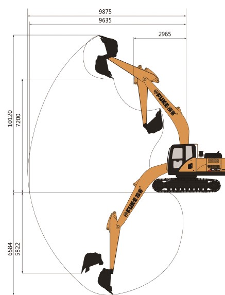 Excavadora sobre oruga, FK215-9