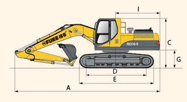 Excavadora sobre oruga, FK310-9