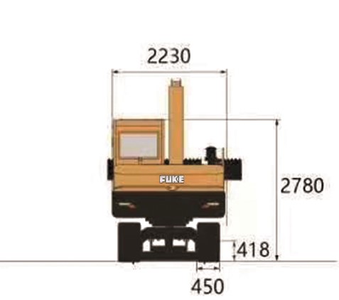 Excavadora sobre rieles, FK80T