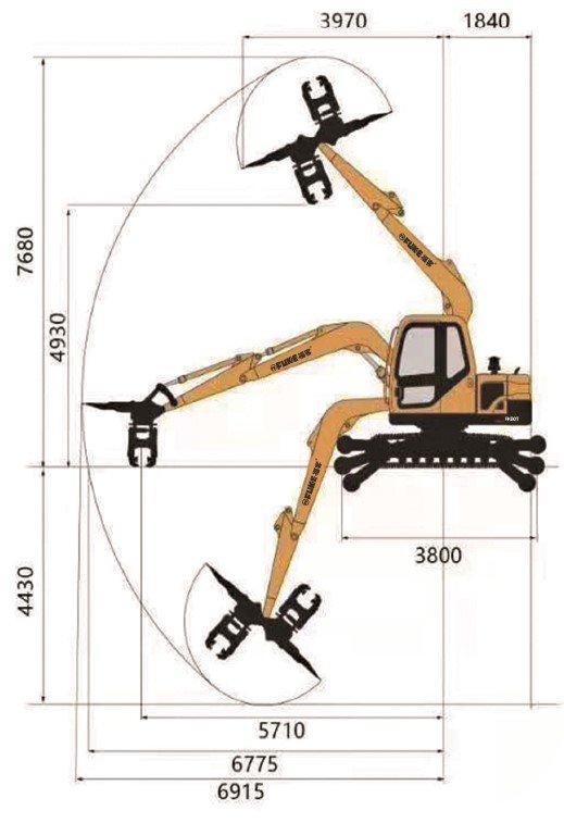 Excavadora sobre rieles, FK80T